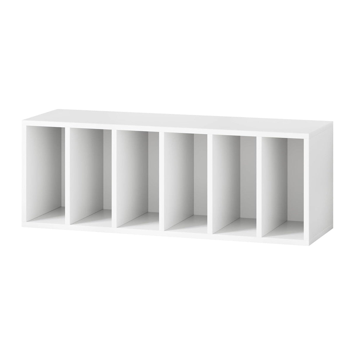 IOTXY DIY Modular Cube Bookcase - CubeXY Customizable Stackable Expandable Basic Shelving Units, 6-Cube Wooden Open Bookshelf with Removable Shelves for Books Organizer, White