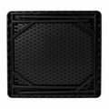 Flash Furniture 34.5" Black Folding Card Game Table | 4-Player, Cup Holders, Green Playing Surface, Portable