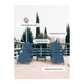 KINGYES Folding Adirondack Ottoman for Adirondack Chair, Navy