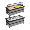 Kitstorack Under Bed Storage with Wheels 2Pack Height-adjustable Under Bed Storage Containers,Under Bed Shoe Storage Organizer with Clear Window&Label, Suitable for Clothes Storage, Gray