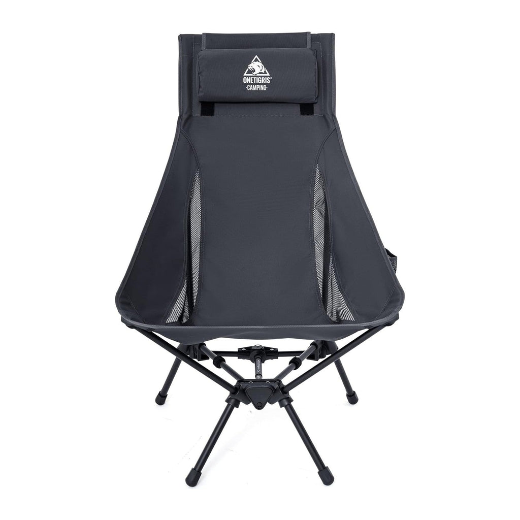 ONETIGRIS Tigerblade High Back Camping Chair with Pillow Design, Comfortable Widened Seat Folding Chair