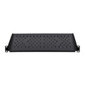 RackPath 1U Cantilever Universal Rack Shelf - 10in Deep – Rackmount Shelf for 19’’ AV/Network Equipment Racks – 55lbs Capacity - 2Pack