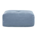 SoarFlash Corduroy Sectional Sofa Ottoman,Blue