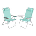 SUNNYFEEL Tall Beach Chair for Adults, High Back High Seat Folding Chairs