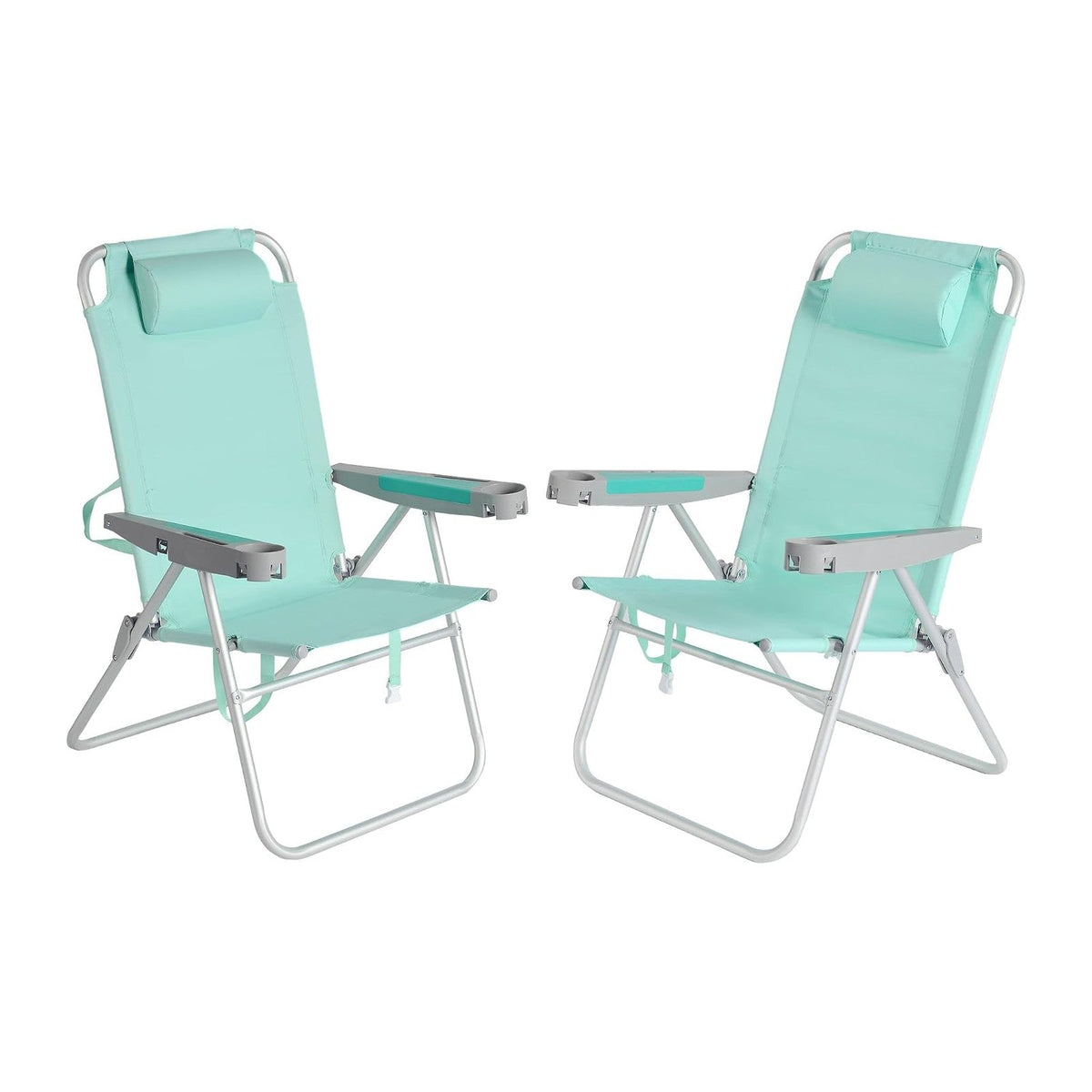 SUNNYFEEL Tall Beach Chair for Adults, High Back High Seat Folding Chairs