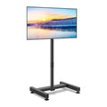 TVON TV Floor Stand for 13-50 inch LCD LED Flat/Curved Panel Screen TVs up to 44 lbs, Height Adjustable TV Stand Mount with VESA 200x200, Portable TV Stand for Bedroom, Dorm Room, Office | Tilting and Rotating Mount, Portrait to Landscape, Height